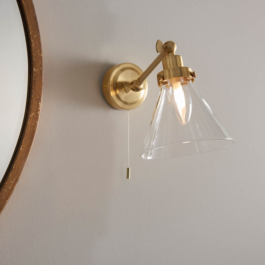Endon 93854 - Zidna reflektorska lampa za kupatilo FARADAY 1xG9/3W/230V IP44 zlatna
