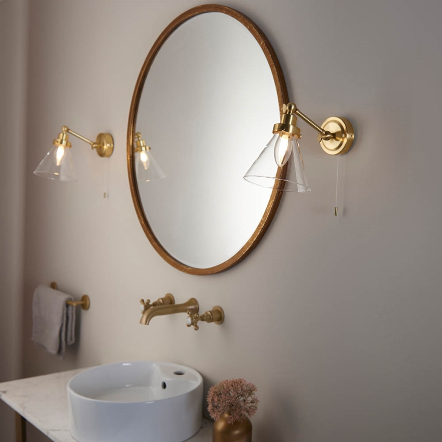 Endon 93854 - Zidna reflektorska lampa za kupatilo FARADAY 1xG9/3W/230V IP44 zlatna