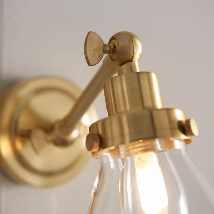 Endon 93854 - Zidna reflektorska lampa za kupatilo FARADAY 1xG9/3W/230V IP44 zlatna