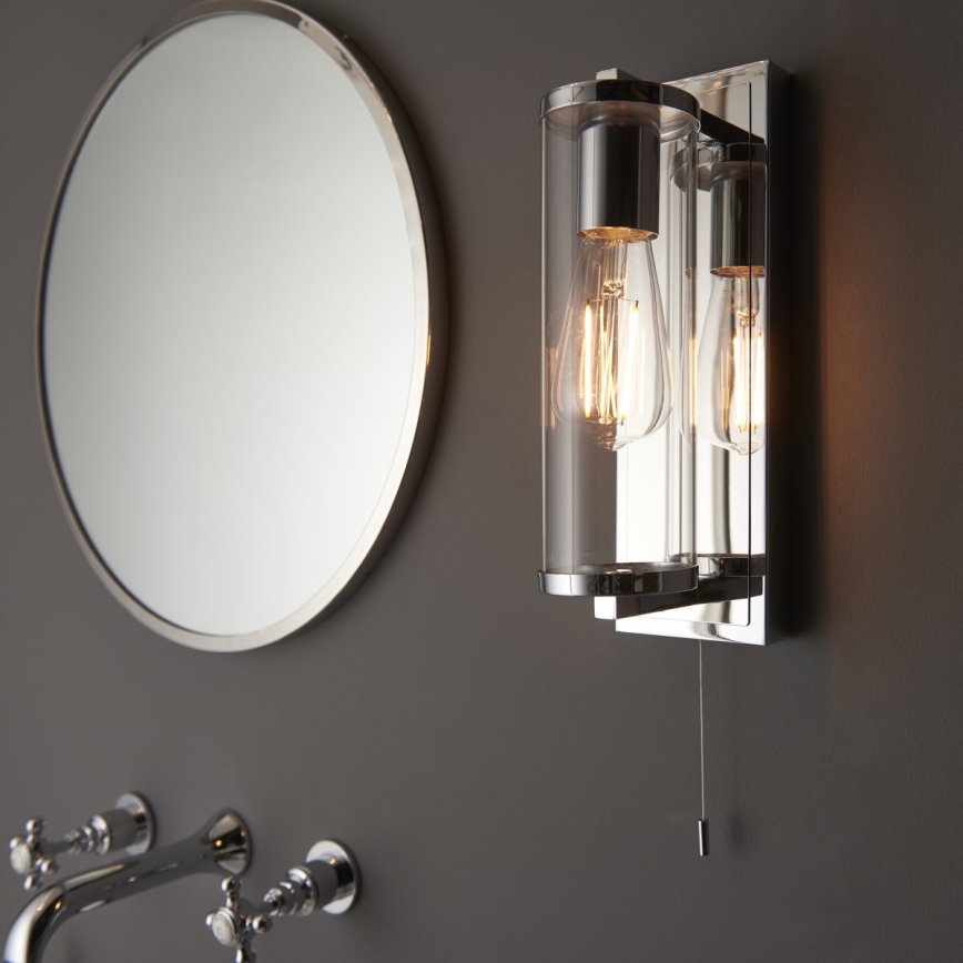 Endon 94074 - Zidna lampa za kupatilo TAYLOR 1xE27/10W/230V IP44 sjajni krom