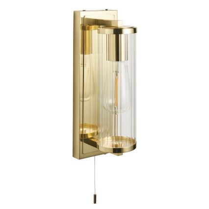 Endon 94075 - Zidna lampa za kupatilo TAYLOR 1xE27/10W/230V IP44 zlatna