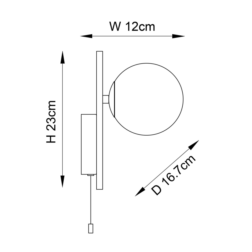 Endon 94080 - Kupatilska zidna svetiljka SPA 1xG9/3W/230V IP44 sjajni hrom