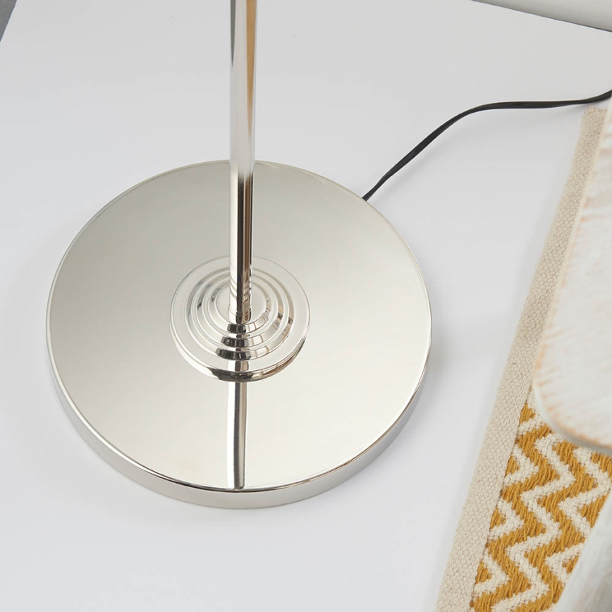 Endon 94378 - Podna lampa HIGHCLERE 1xE14/40W/230V sivo/sjajni krom