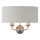Endon 94403 - Zidna lampa HIGHCLERE 2xE14/40W/230V sivo/mat krom