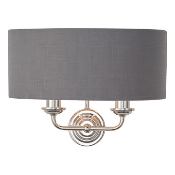 Endon 94406 - Zidna lampa HIGHCLERE 2xE14/40W/230V tamno siva/sjajni krom