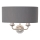 Endon 94406 - Zidna lampa HIGHCLERE 2xE14/40W/230V tamno siva/sjajni krom