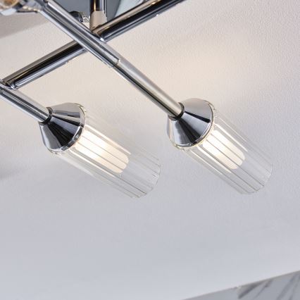 Endon 95045 - Nadgradni luster za kupatilo NATORI 6xG9/3W/230V IP44 sjajni hrom