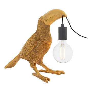 Endon 95077 - Stona lampa TOCO TOUCAN 1xE27/10W/230V zlatna