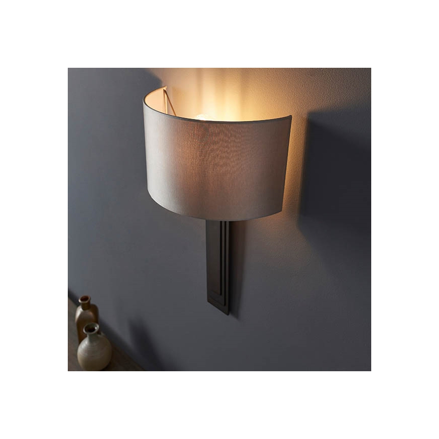 Endon 95271 - Zidno svetlo CARLTON 1xE27/10W/230V bronza