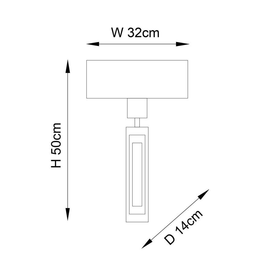 Endon 95271 - Zidno svetlo CARLTON 1xE27/10W/230V bronza