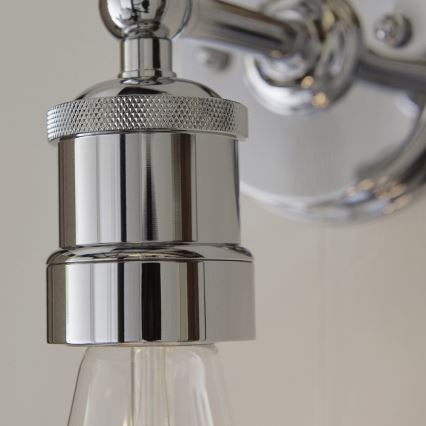 Endon 95505 - Kupatilsko zidno svetlo MILLER 1xE27/6W/230V IP44 sjajni hrom