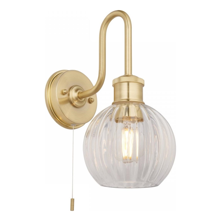 Endon 95507 - Zidna lampa za kupatilo KENDALL 1xE27/10W/230V IP44 mesing