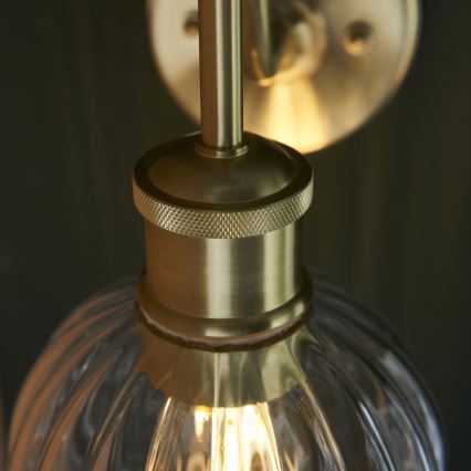Endon 95507 - Zidna lampa za kupatilo KENDALL 1xE27/10W/230V IP44 mesing
