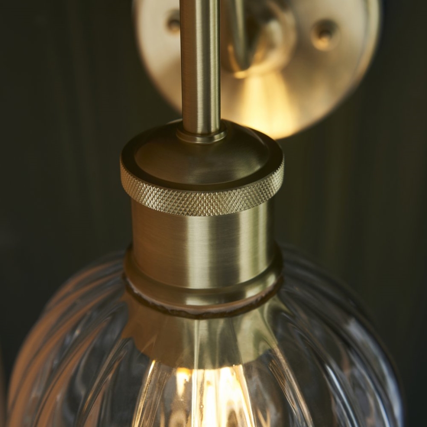 Endon 95507 - Zidna lampa za kupatilo KENDALL 1xE27/10W/230V IP44 mesing