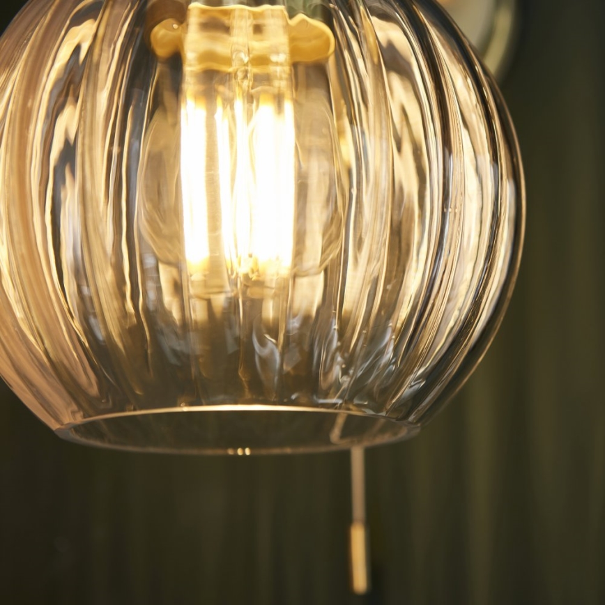 Endon 95507 - Zidna lampa za kupatilo KENDALL 1xE27/10W/230V IP44 mesing