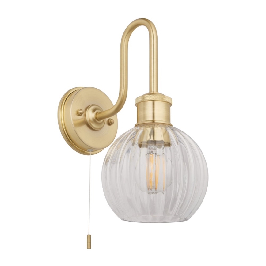 Endon 95507 - Zidna lampa za kupatilo KENDALL 1xE27/10W/230V IP44 mesing