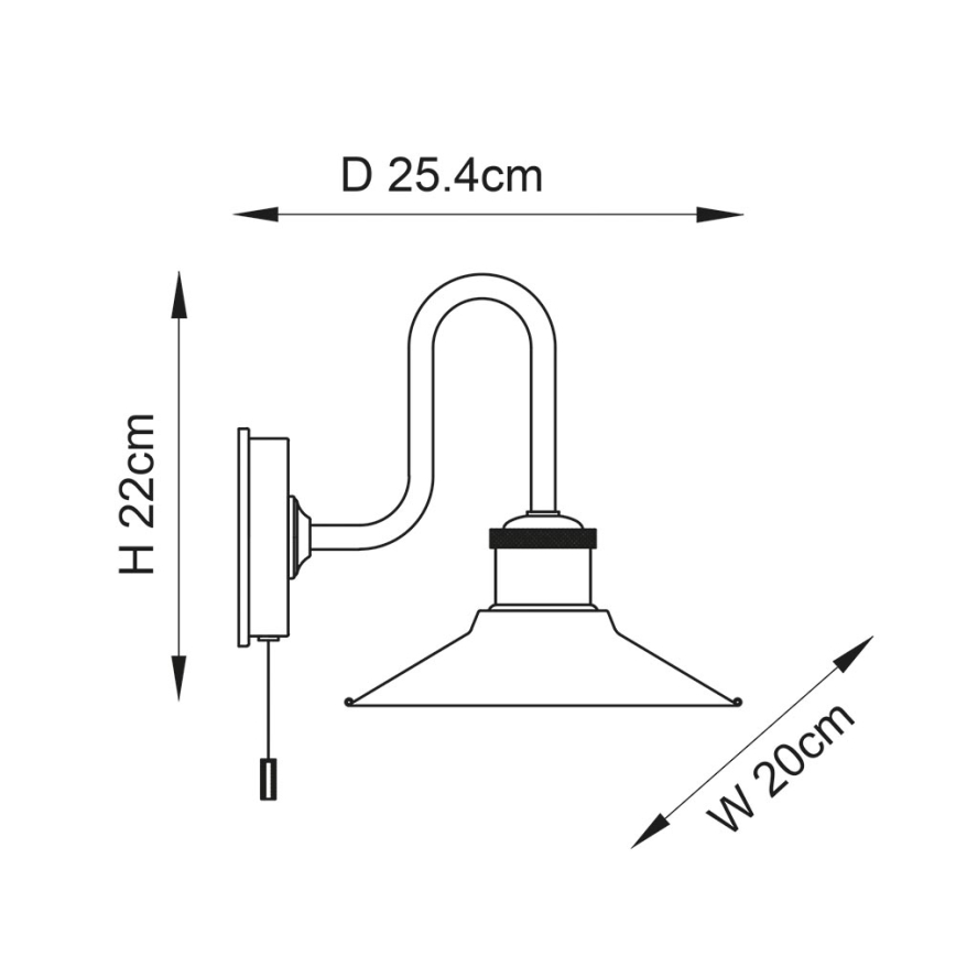 Endon 95508 - Zidna lampa za kupatilo MARIS 1xE27/6W/230V IP44 sjajni hrom