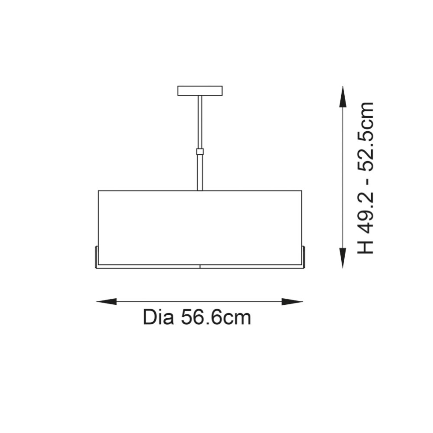 Endon 95839 - Luster na šipci HAYFIELD 3xE27/40W/230V mesing/zeleno