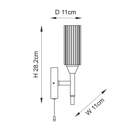 Endon 97171 - Zidna svetiljka za kupatilo NATORI 1xG9/3W/230V IP44 sjajni hrom
