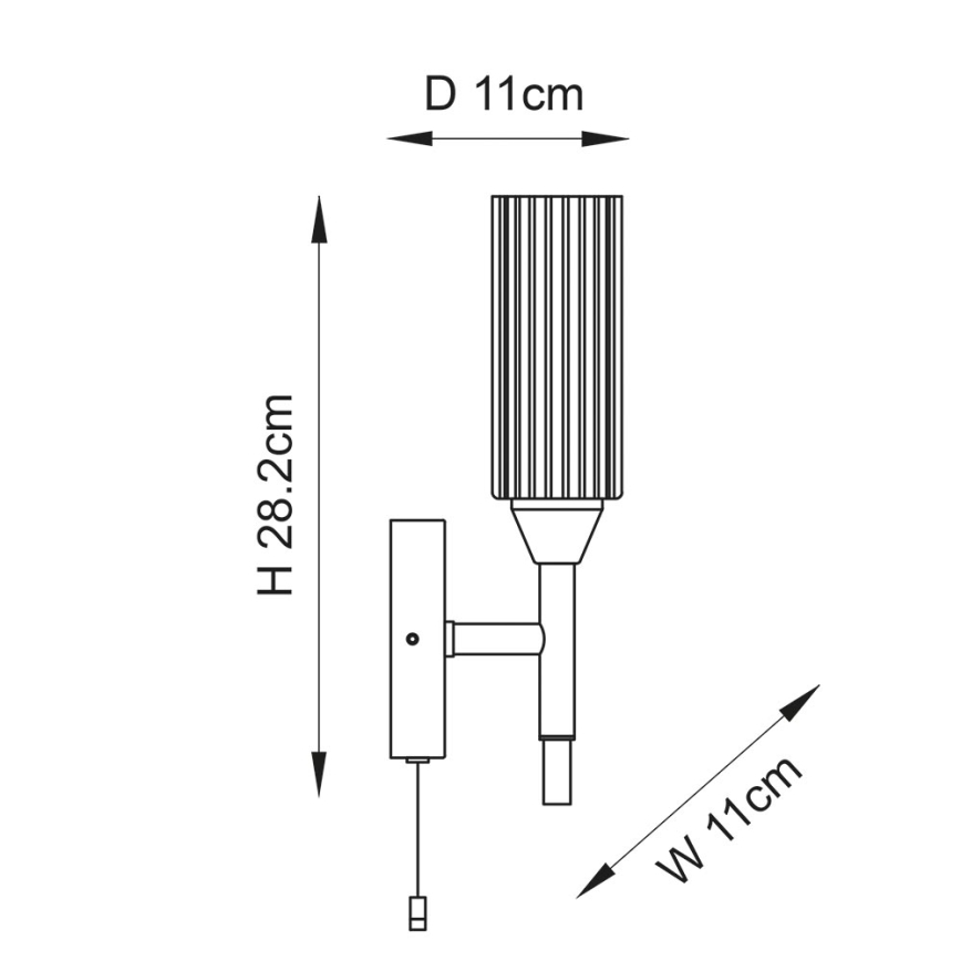 Endon 97171 - Zidna svetiljka za kupatilo NATORI 1xG9/3W/230V IP44 sjajni hrom