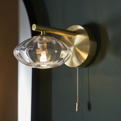 Endon 97182 - Zidna lampa za kupatilo MOBIAS 1xG9/3W/230V IP44 mesing