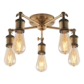 Endon 97244 - spot svetiljka HAL 5xE27/40W/230V mesing