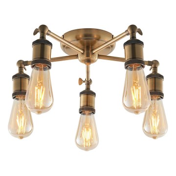 Endon 97244 - spot svetiljka HAL 5xE27/40W/230V mesing