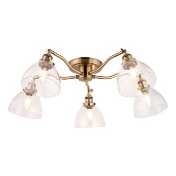 Endon 97248 - Spot svetiljka HANSEN 5xE14/7W/230V mesing