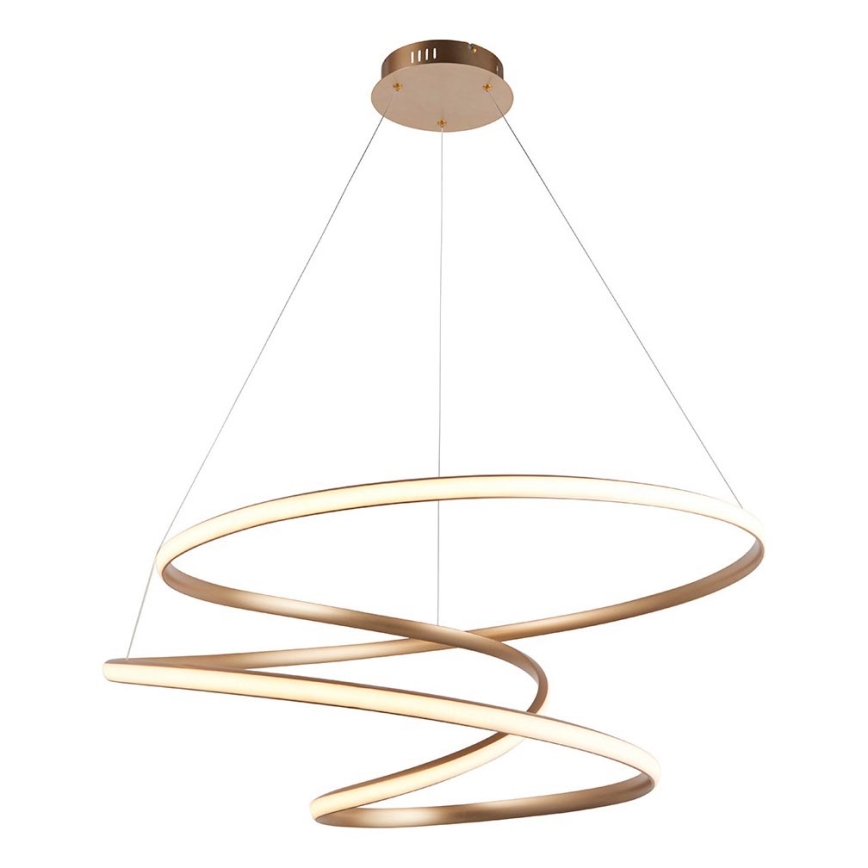 Endon 97639 - LED prigušiva luster na sajli TWIRL LED/88W/230V 3000K zlatni