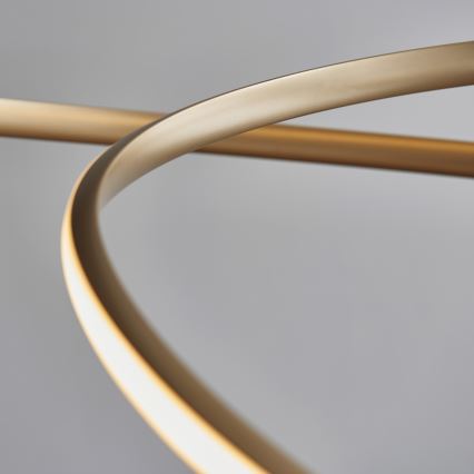 Endon 97639 - LED prigušiva luster na sajli TWIRL LED/88W/230V 3000K zlatni