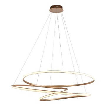 Endon 97645 - LED prigušiva luster na sajli TWIRL LED/131W/230V 3000K zlatna