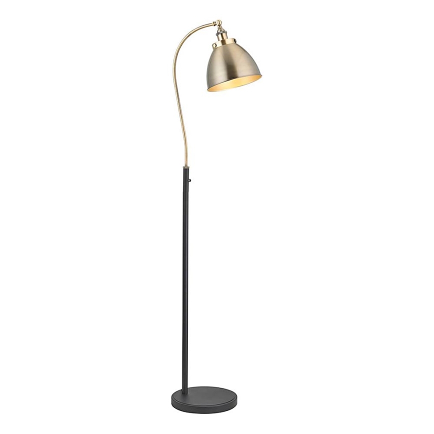 Endon 98748 - Podna lampa FRANKLIN 1xE27/10W/230V mesing/crna