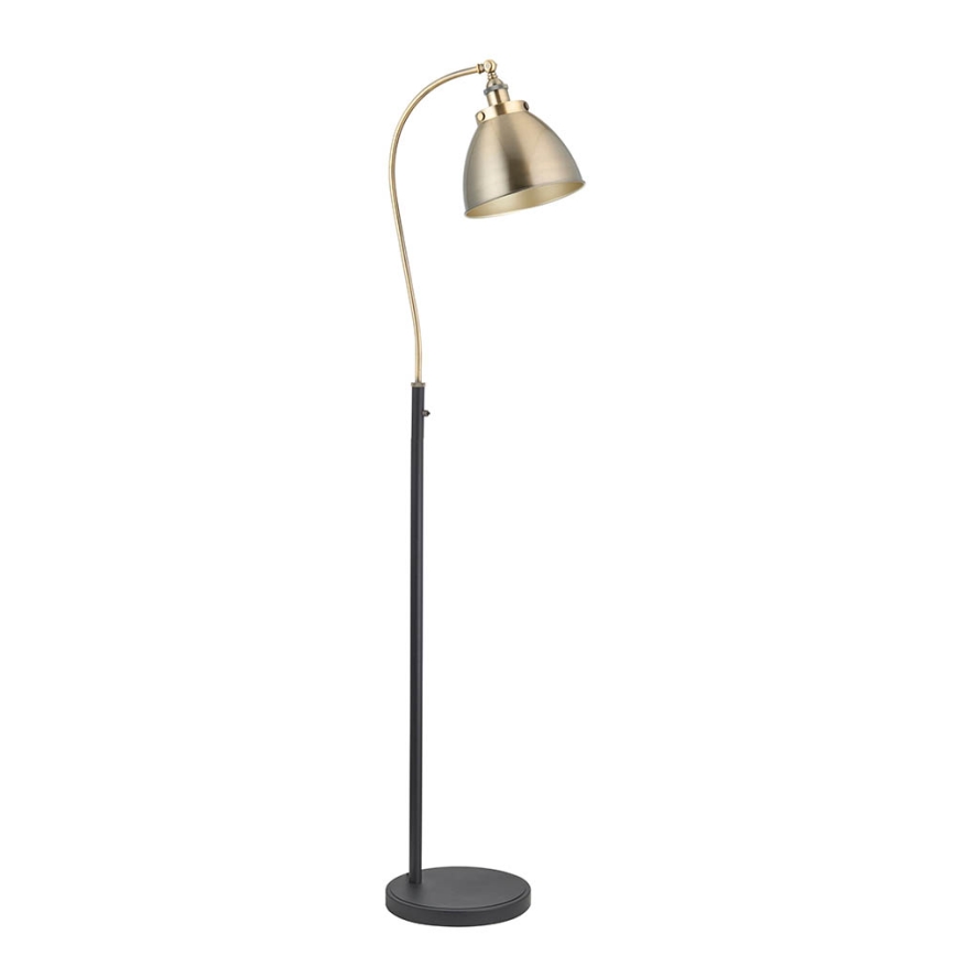 Endon 98748 - Podna lampa FRANKLIN 1xE27/10W/230V mesing/crna