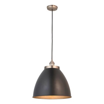 Endon 98749 - Luster na sajli FRANKLIN 1xE27/10W/230V crna/mesing