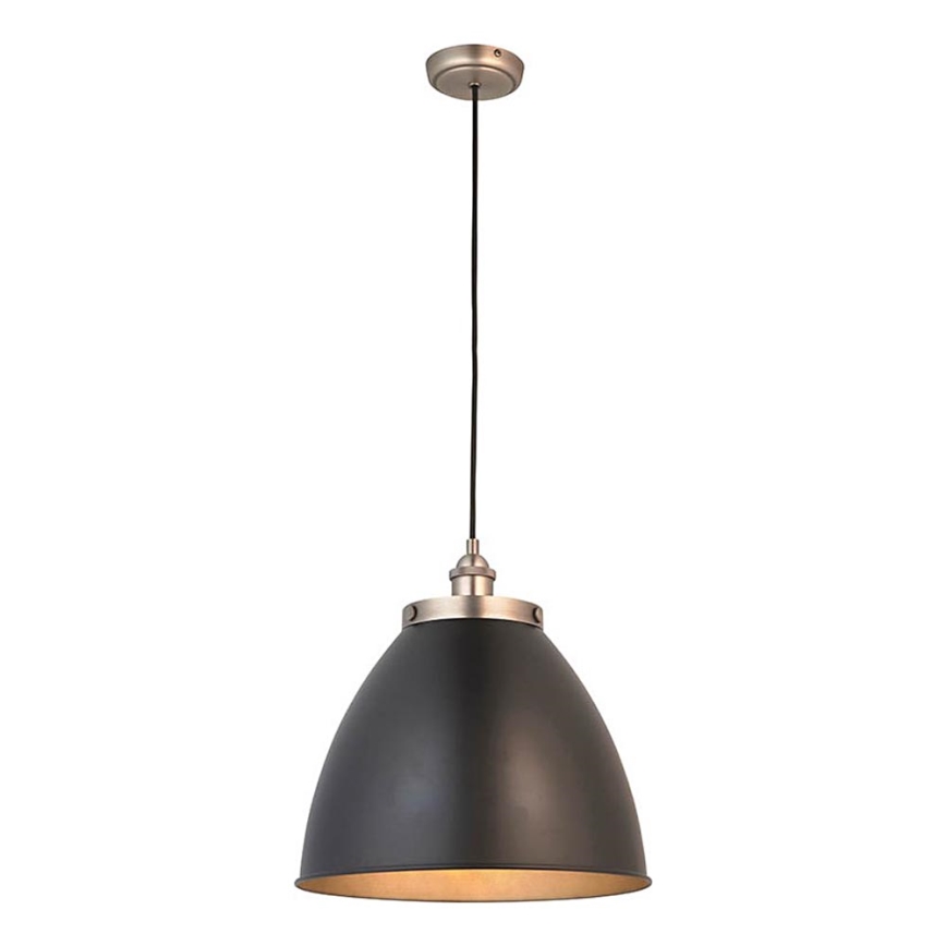 Endon 98749 - Luster na sajli FRANKLIN 1xE27/10W/230V crna/mesing