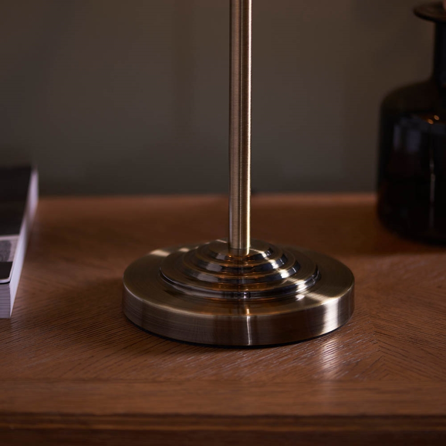 Endon 98932 - Stona lampa HIGHCLERE 3xE14/18W/230V bela/mesing, prečnik 32 cm