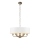 Endon 98933 - Luster na lancu HIGHCLERE 6xE14/40W/230V bela/mesing, prečnik 55 cm