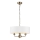 Endon 98934 - Luster na lancu HIGHCLERE 3xE14/40W/230V bela/mesing prečnik 45 cm