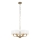 Endon 98936 - Luster na lancu HIGHCLERE 6xE14/28W/230V bela/mesing
