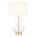 Endon 99110 - Stona lampa prigušiva KELDA 1xE27/10W/230V bela/zlatna