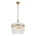 Endon 99167 - Luster na lancu MARIETTA 3xE14/7W/230V mesing/proziran