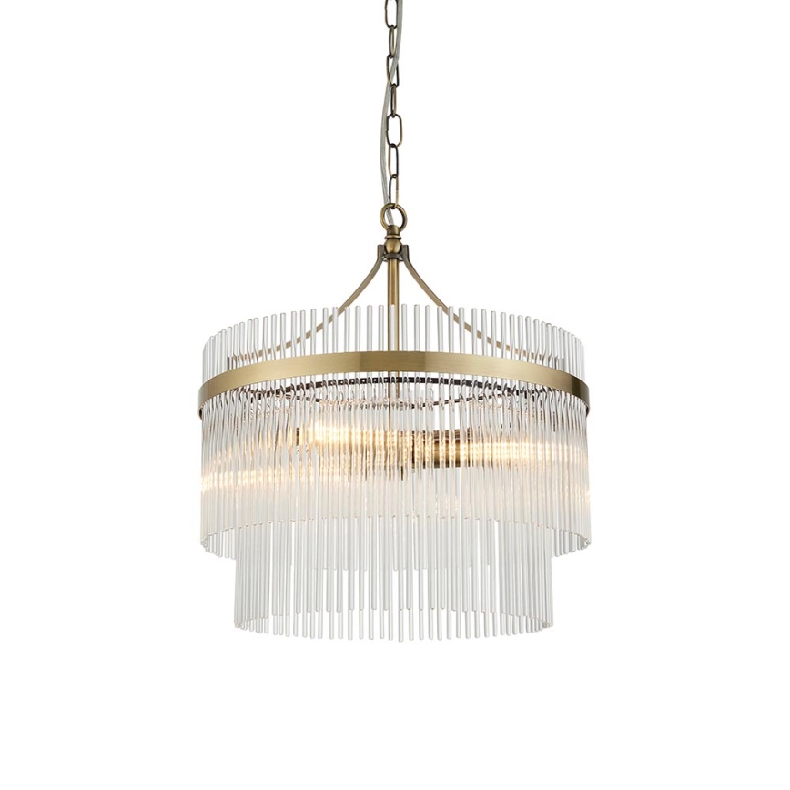 Endon 99167 - Luster na lancu MARIETTA 3xE14/7W/230V mesing/proziran