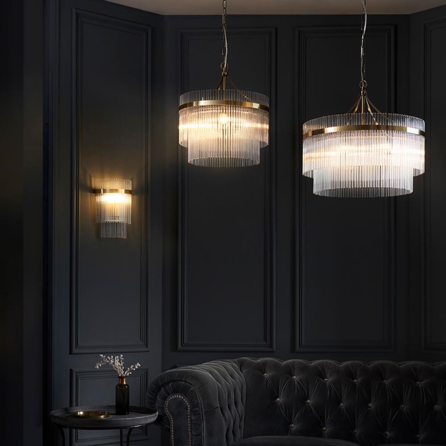 Endon 99168 - Zidna lampa MARIETTA 1xE14/6W/230V mesing/prozirna