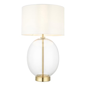 Endon 99292 - Prigušiva stona lampa KELDA 1xE27/10W/230V krem/zlatna