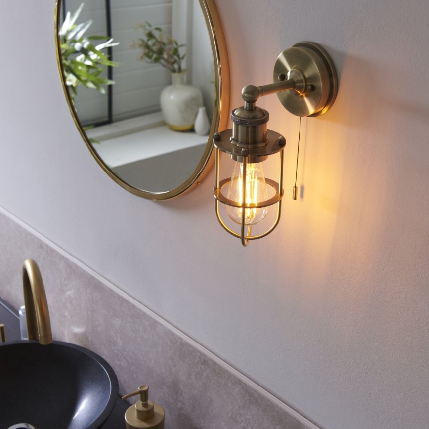 Endon 99952 - Zidna lampa za kupatilo CREW 1xE27/6W/230V IP44 mesing