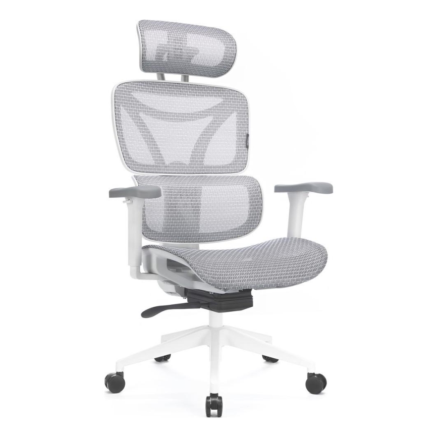 Ergonomska kancelarijska stolica LEVANO siva/bela/crna