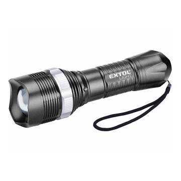 Extol - LED baterijska lampa LED/1W/3xAA crna