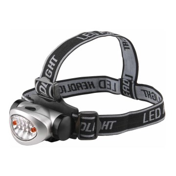 Extol - LED čelna lampa LED/3xAAA crna/srebrna