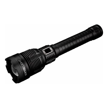 Extol - LED Prigušiva punjiva baterijska lampa sa powerbankom LED/60W/10000 mAh 8000 lm IPX4 crno