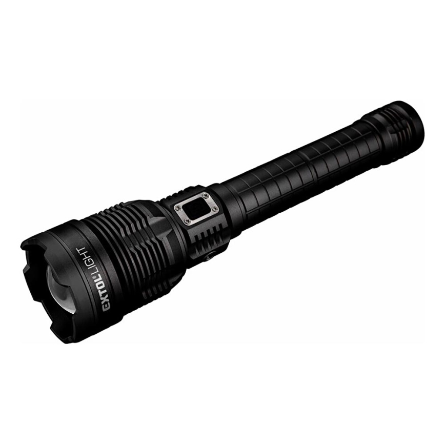 Extol - LED Prigušiva punjiva baterijska lampa sa powerbankom LED/60W/10000 mAh 8000 lm IPX4 crno
